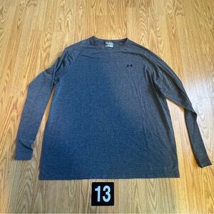 Under Armour Men's Gray Long Sleeve Shirt 2XL